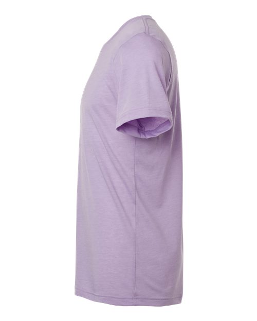 Bella+Canvas 3413 Unisex Triblend Short Sleeve Tee - Dark Lavender Triblend - side