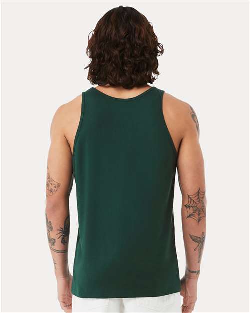 Bella + Canvas 3480 Jersey Tank - Forest - model back