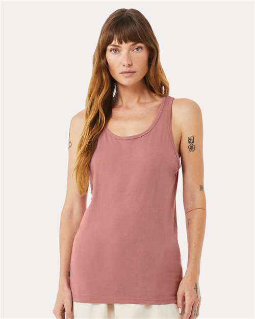 Bella + Canvas 3480 Jersey Tank - Mauve - model front