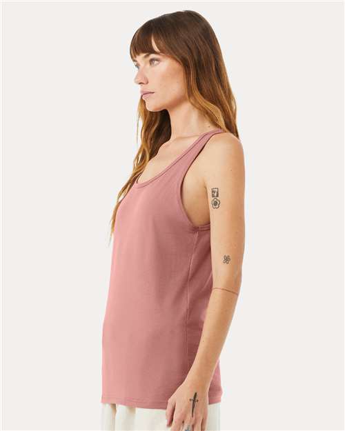 Bella + Canvas 3480 Jersey Tank - Mauve - model side