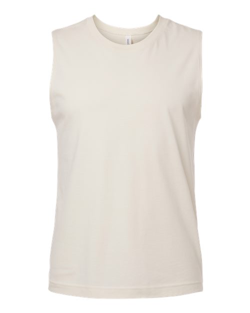 Bella + Canvas 3483 Jersey Muscle Tank - Natural - flat front
