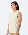 Bella + Canvas 3483 Jersey Muscle Tank - Natural - model side