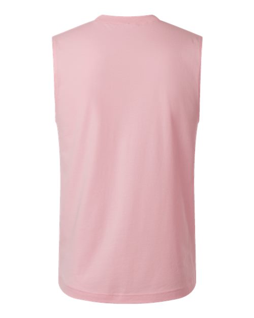Bella + Canvas 3483 Jersey Muscle Tank - Pink - back