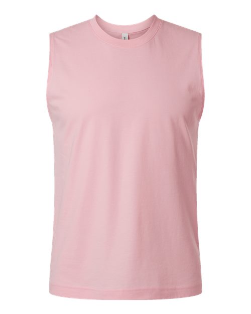 Bella + Canvas 3483 Jersey Muscle Tank - Pink - flat front