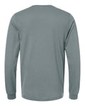 Bella+Canvas 3501 Unisex Jersey Long Sleeve Tee - Blue Storm - back