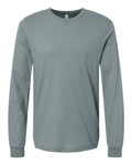 Bella+Canvas 3501 Unisex Jersey Long Sleeve Tee - Blue Storm - flat front