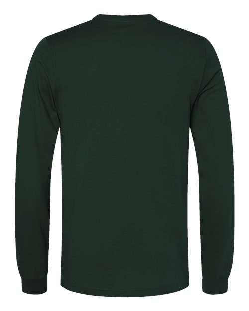 Bella+Canvas 3501 Unisex Jersey Long Sleeve Tee - Forest - back