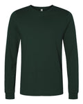 Bella+Canvas 3501 Unisex Jersey Long Sleeve Tee - Forest - flat front