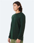 Bella+Canvas 3501 Unisex Jersey Long Sleeve Tee - Forest - model side