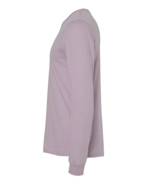 Bella+Canvas 3501 Unisex Jersey Long Sleeve Tee - Light Violet - side