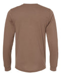 Bella+Canvas 3501 Unisex Jersey Long Sleeve Tee - Vintage Brown - back