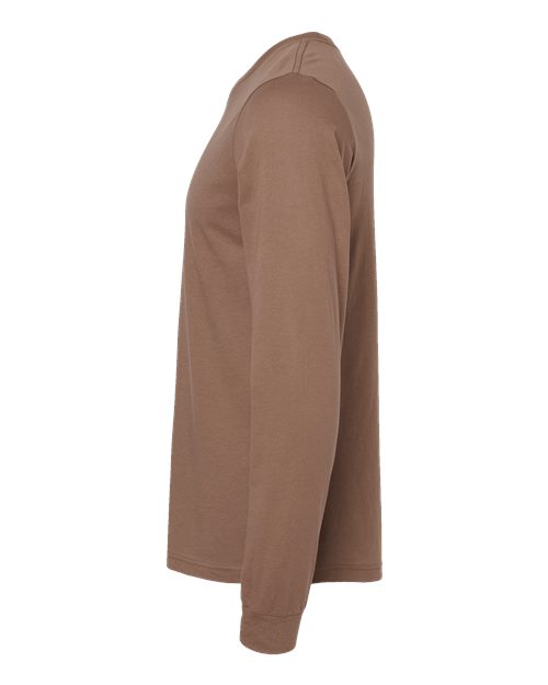 Bella+Canvas 3501 Unisex Jersey Long Sleeve Tee - Vintage Brown - side