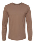 Bella+Canvas 3501 Unisex Jersey Long Sleeve Tee - Vintage Brown - flat front