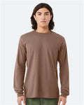 Bella+Canvas 3501 Unisex Jersey Long Sleeve Tee - Vintage Brown - model front