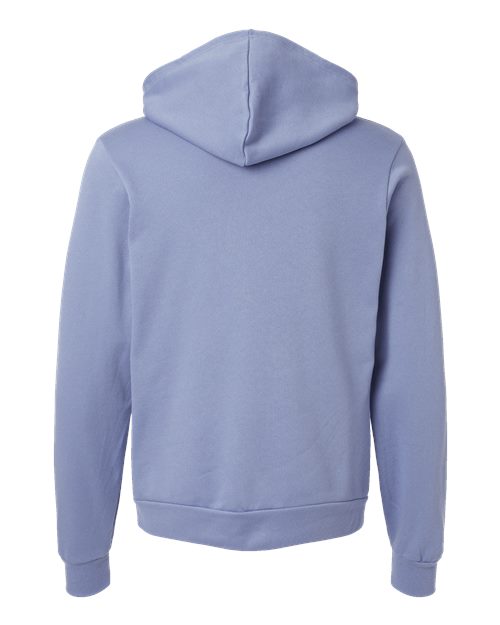 Bella+Canvas 3719 Unisex Sponge Fleece Pullover Hoodie - Lavender Blue - back