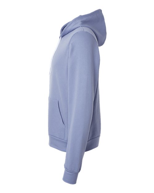 Bella+Canvas 3719 Unisex Sponge Fleece Pullover Hoodie - Lavender Blue - side
