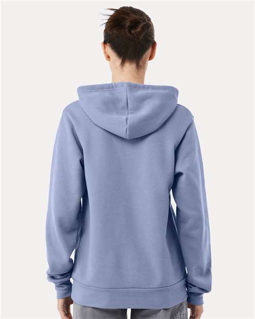 Bella+Canvas 3719 Unisex Sponge Fleece Pullover Hoodie - Lavender Blue - model back