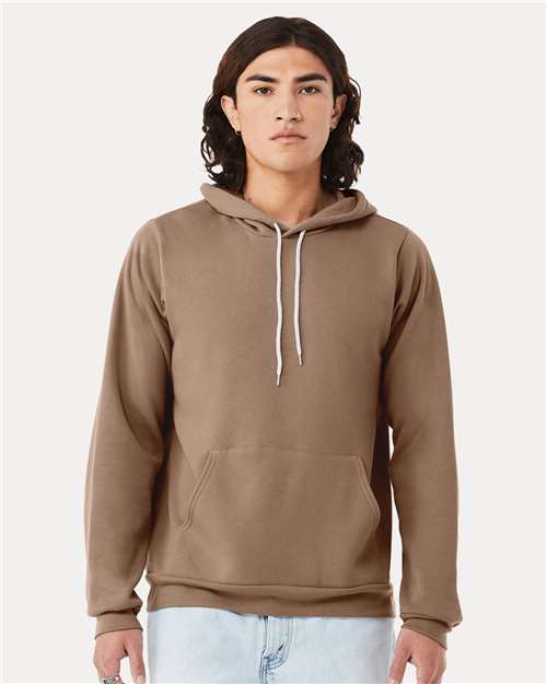Bella+Canvas BC3719 Unisex Sponge Fleece Pullover Hoodie - Vintage Brown - model front