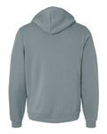 Bella + Canvas 3739 Sponge Fleece Full-Zip Hoodie Sweatshirt - Blue Storm - back