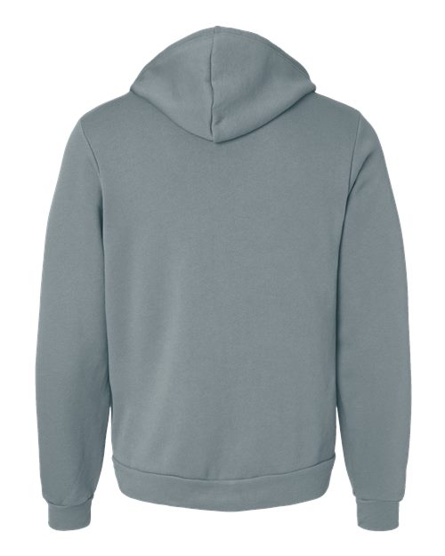 Bella + Canvas 3739 Sponge Fleece Full-Zip Hoodie Sweatshirt - Blue Storm - back