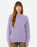 BELLA + CANVAS 3911 Unisex Sponge Fleece Classic Crewneck Sweatshirt - Dark Lavender - model front