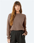 Bella + Canvas 3945 Sponge Fleece Drop Shoulder Crewneck Sweatshirt - Vintage Brown - model front