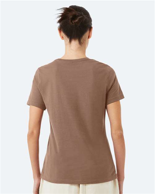 BELLA + CANVAS 6400 Women’s Relaxed Jersey Tee - Vintage Brown - model back