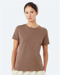 BELLA + CANVAS 6400 Women’s Relaxed Jersey Tee - Vintage Brown - model front