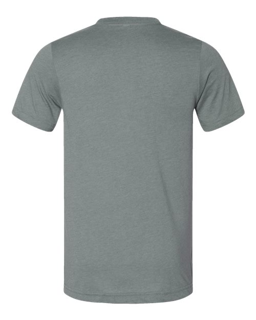Bella+Canvas 3001CVC Unisex Heather CVC Short Sleeve Tee - Heather Blue Storm - back