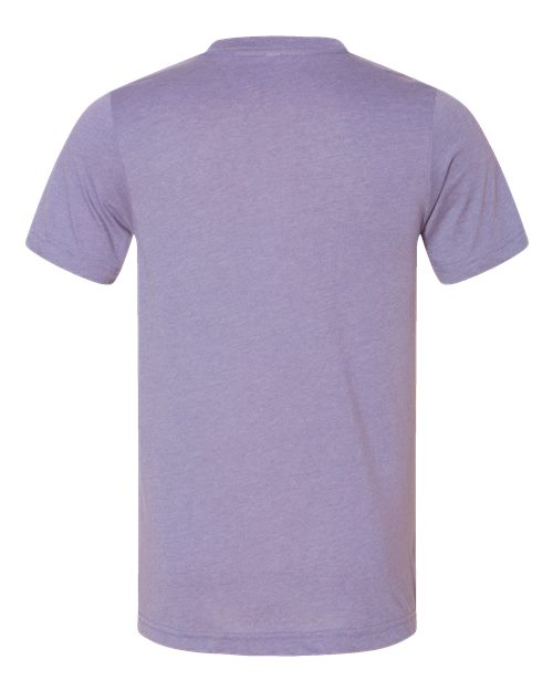 Bella+Canvas 3001CVC Unisex Heather CVC Short Sleeve Tee - Heather Dark Lavender - back