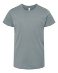 Bella + Canvas 3001Y Youth Jersey Tee - Blue Storm - flat front