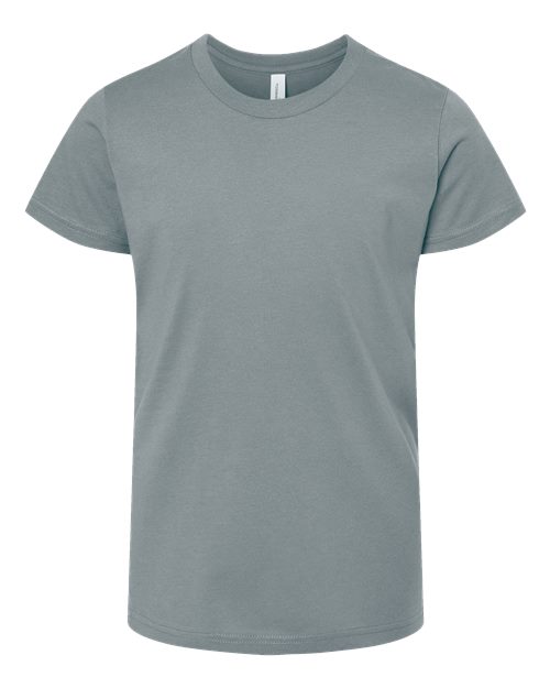 Bella + Canvas 3001Y Youth Jersey Tee - Blue Storm - flat front