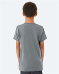 Bella + Canvas 3001Y Youth Jersey Tee - Blue Storm - model back