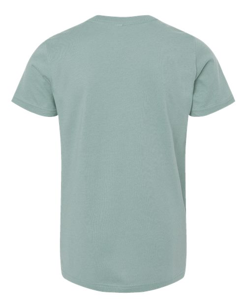Bella + Canvas 3001Y Youth Jersey Tee - Dusty Blue - back