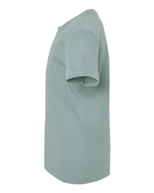 Bella + Canvas 3001Y Youth Jersey Tee - Dusty Blue - side