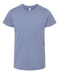 Bella + Canvas 3001Y Youth Jersey Tee - Lavender Blue - flat front