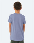 Bella + Canvas 3001Y Youth Jersey Tee - Lavender Blue - model back