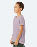 Bella + Canvas 3001Y Youth Jersey Tee - Light Violet - model side