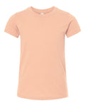 Bella + Canvas 3001Y Youth Jersey Tee - Peach - flat front