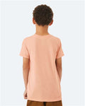 Bella + Canvas 3001Y Youth Jersey Tee - Peach - model back