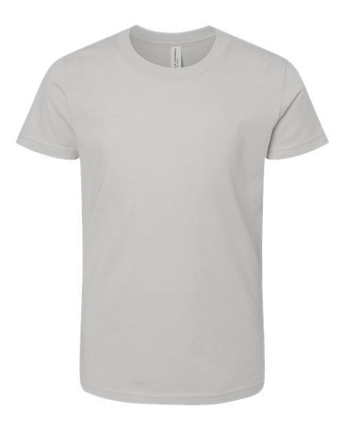 Bella + Canvas 3001Y Youth Jersey Tee - Solid Athletic Grey - flat front