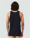 BELLA + CANVAS 3480CVC Unisex Heather CVC Tank - Solid Black Blend - model back