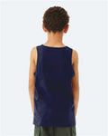 BELLA + CANVAS 3480Y Youth Jersey Tank - Navy - model back