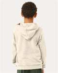 BELLA + CANVAS 3719Y Youth Sponge Fleece Hoodie Sweatshirt - Natural - model back