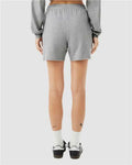 BELLA + CANVAS 3787 Women's Cutoff Shorts - Athletic Heather - model back