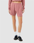 BELLA + CANVAS 3787 Women's Cutoff Shorts - Mauve - model front
