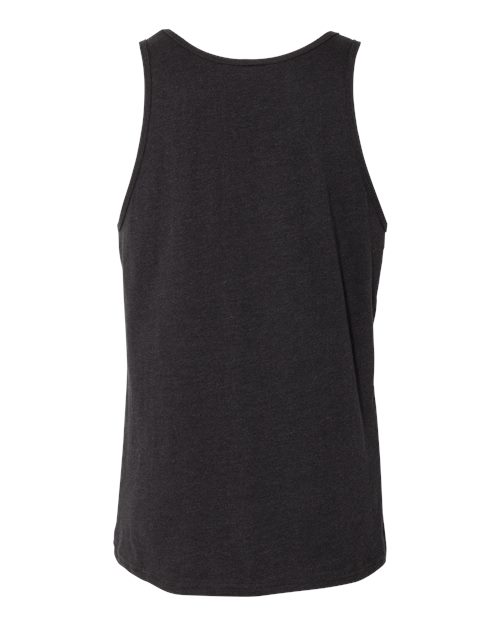 BELLA + CANVAS 3480CVC Unisex Heather CVC Tank - Black Heather - back
