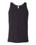 BELLA + CANVAS 3480CVC Unisex Heather CVC Tank - Black Heather - front