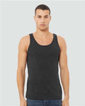 BELLA + CANVAS 3480CVC Unisex Heather CVC Tank - Dark Grey Heather - model front