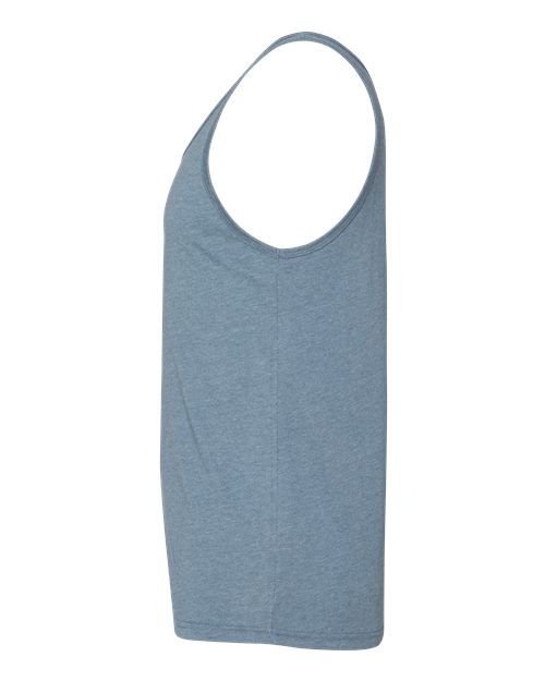 BELLA + CANVAS 3480CVC Unisex Heather CVC Tank - Heather Slate - side
